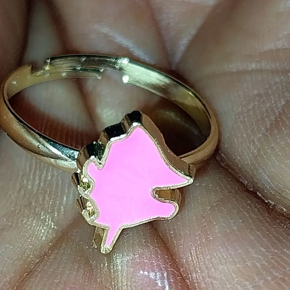 Super cute girls jeweled adjustable ring